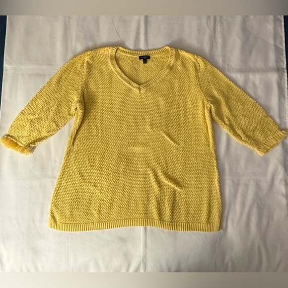 Talbots Sweaters - Talbots Petites Yellow Sweater